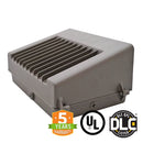 LED Wall Pack - 60W 5000K 8100 Lumens IP65 UL DLC Certified 5 Year Warranty - With Photocell - Full Cutoff - Dark Sky