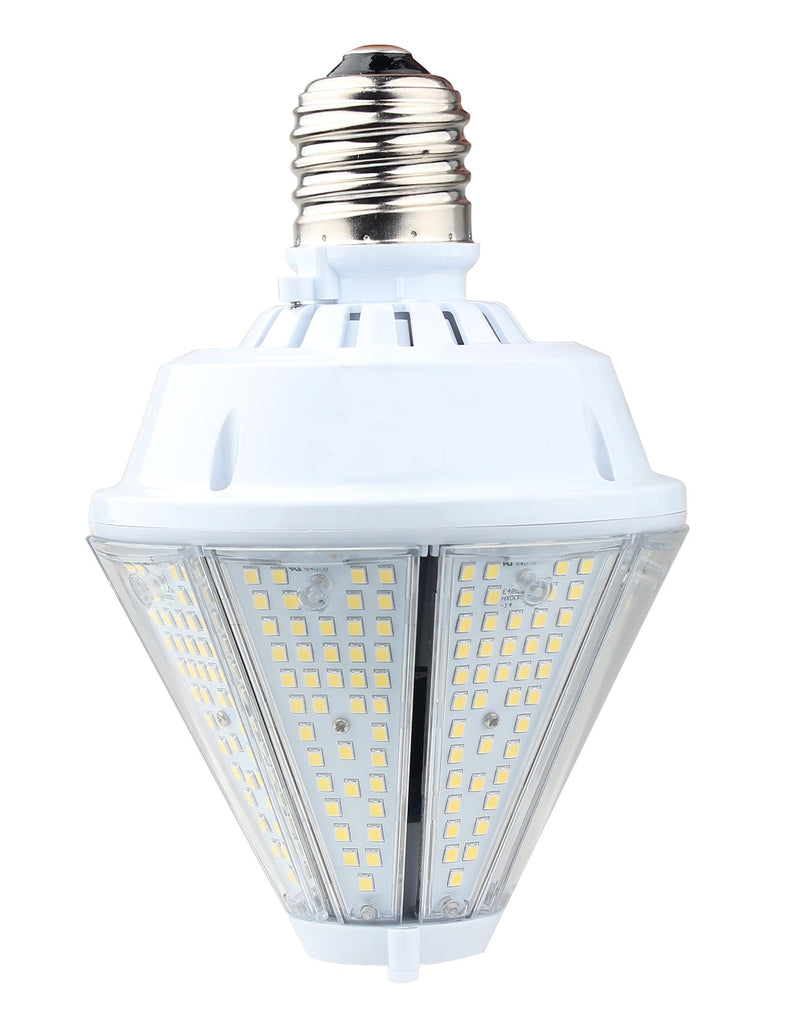 LED Corn Bulb - Post Top - Top Socket - 80W 5700K 9600 Lumens - E39 Base - 360 Degree - IP64 UL DLC Certified 5 Year Warranty