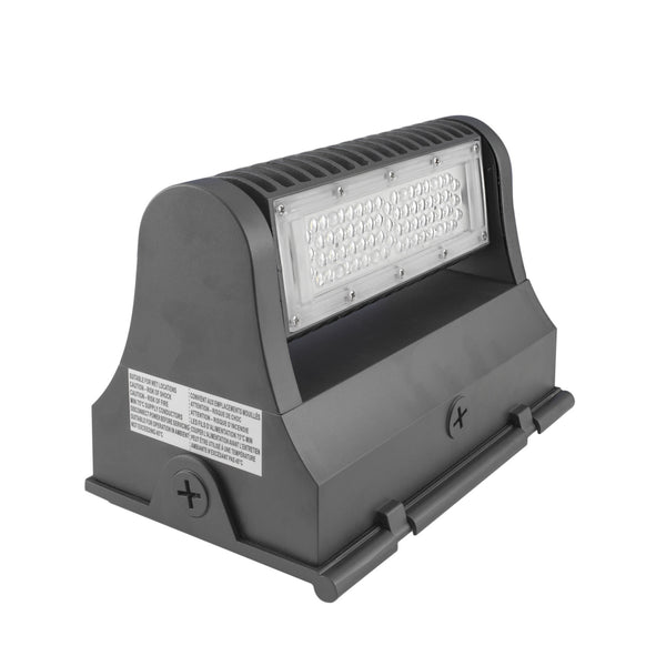 Rotatable LED Wall Pack - 40W 5000 Lumens IP65 UL DLC Certified 5 Year Warranty - With Junction Box