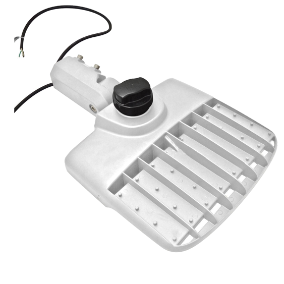 LED Street/Pole Light 150W 21000 Lumens White IP65 UL DLC Certified 5 Year Warranty - With Shorting Cap - Slip Fitter Mount