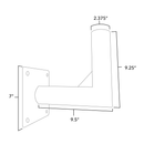 Mounting Bracket with Tenon - 90 Degree - For Street/Pole Light