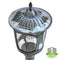 Solar Post Top LED Lamp 2000 Lumens IP65 - Solar Panel 12.5W - LED Street/Garden/Park Light - With Motion Sensor